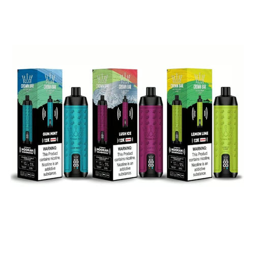 Crown Bar Pro 12K Sound Disposable Vape Device - 3PCS - Shop Shefa