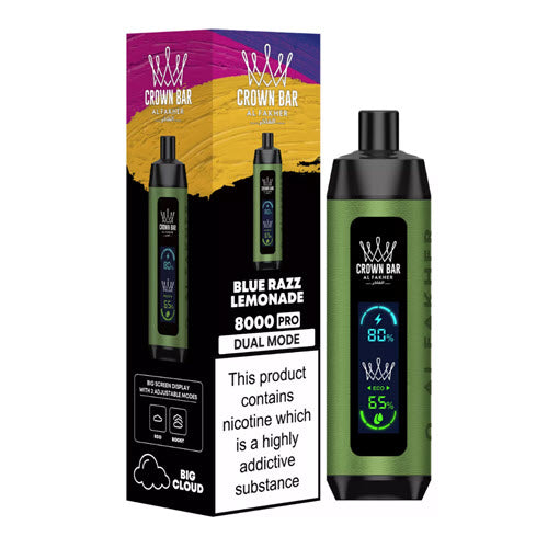 Crown Bar Pro 8000 Puffs Disposable Vape Device - 3PCS - Shop Shefa