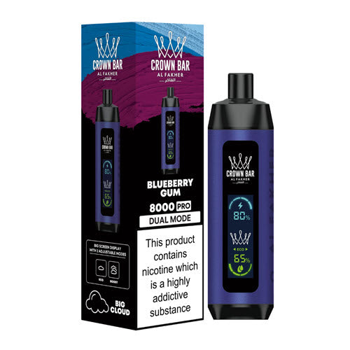 Crown Bar Pro 8000 Puffs Disposable Vape Device - 3PCS - Shop Shefa