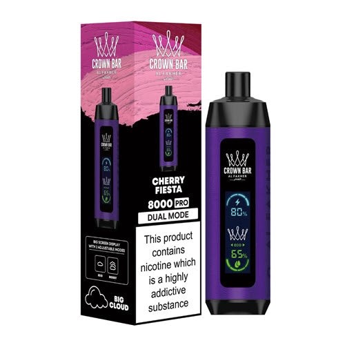 Crown Bar Pro 8000 Puffs Disposable Vape Device - 3PCS - Shop Shefa