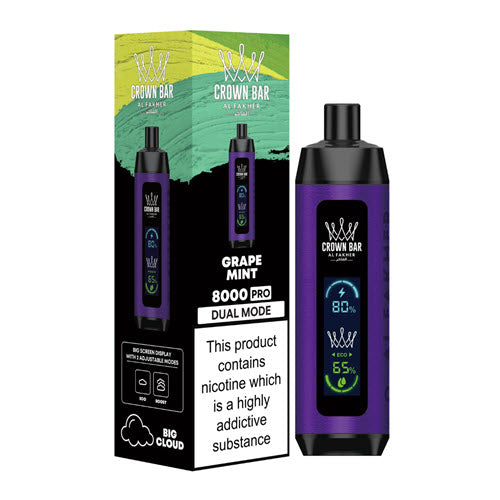 Crown Bar Pro 8000 Puffs Disposable Vape Device - 3PCS - Shop Shefa