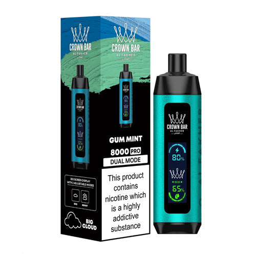 Crown Bar Pro 8000 Puffs Disposable Vape Device - 3PCS - Shop Shefa
