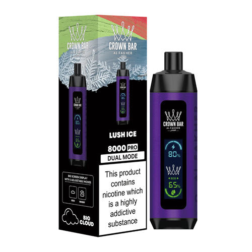 Crown Bar Pro 8000 Puffs Disposable Vape Device - 3PCS - Shop Shefa