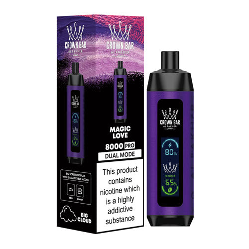 Crown Bar Pro 8000 Puffs Disposable Vape Device - 3PCS - Shop Shefa