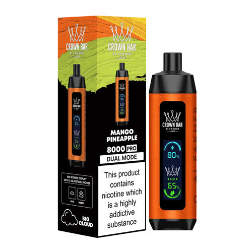 Crown Bar Pro 8000 Puffs Disposable Vape Device - 3PCS - Shop Shefa