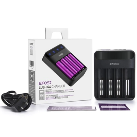 Efest LUSH Q4 Intelligent LED Charger - Shop Shefa
