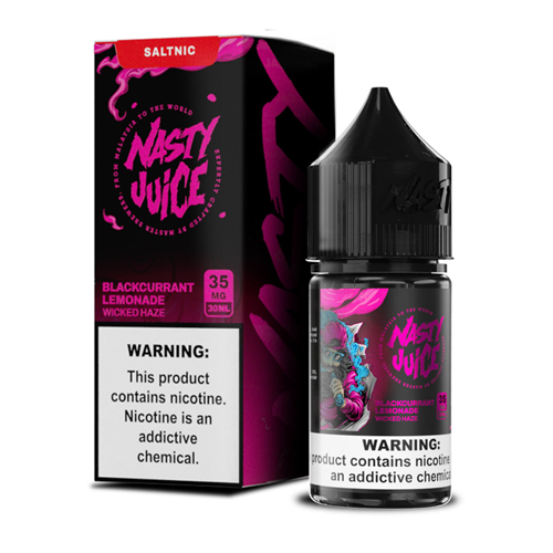 Nasty Juice Salt Blackcurrant Lemonade Wicked Haze 30ML - Shop Shefa
