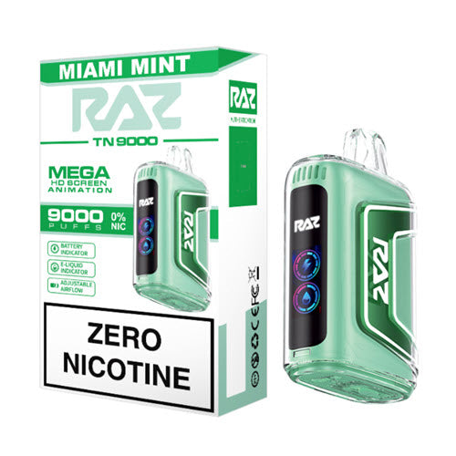 Raz TN9000 0% ZERO Disposable Vape Device - 10PCS - Shop Shefa