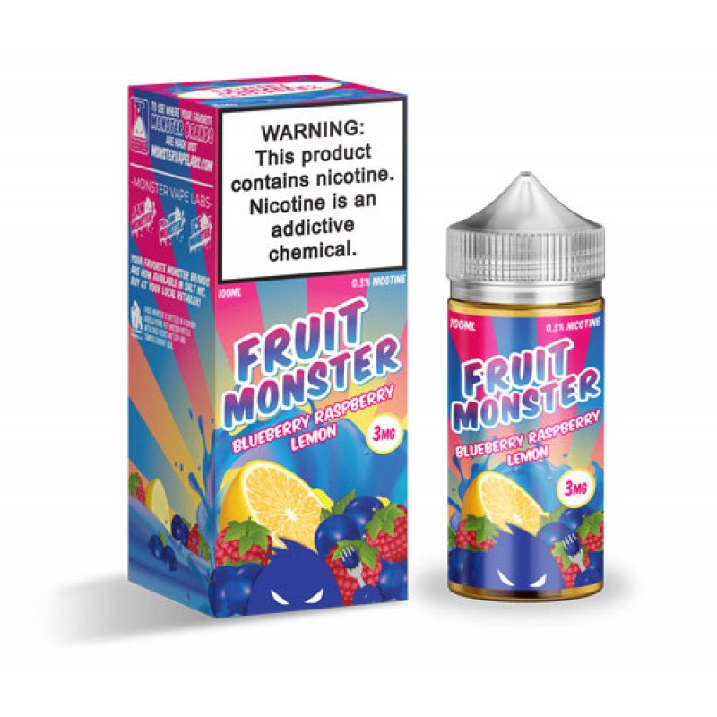 Fruit Monster Blueberry Raspberry Lemon 100ML - Shop Shefa