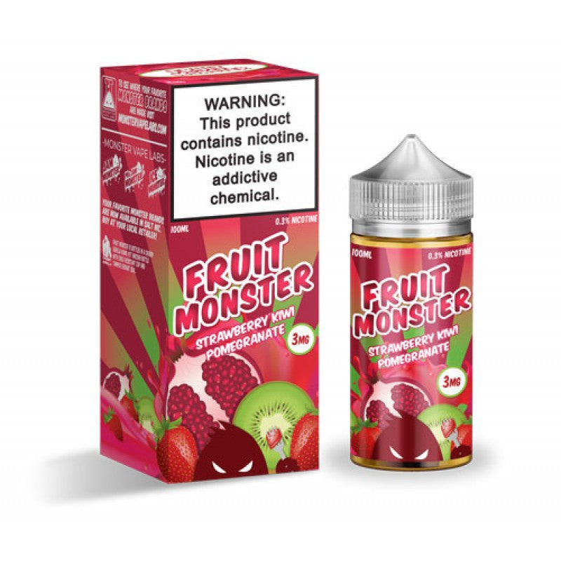 Fruit Monster Strawberry Kiwi Pomegranate 100ML - Shop Shefa