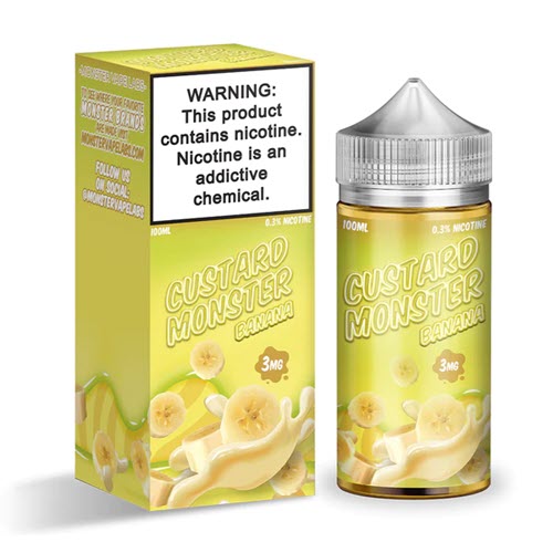 Custard Monster Banana Custard 100ML - Shop Shefa