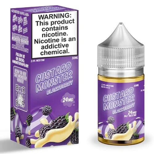 Custard Monster Blackberry Custard Salt 30ML - Shop Shefa