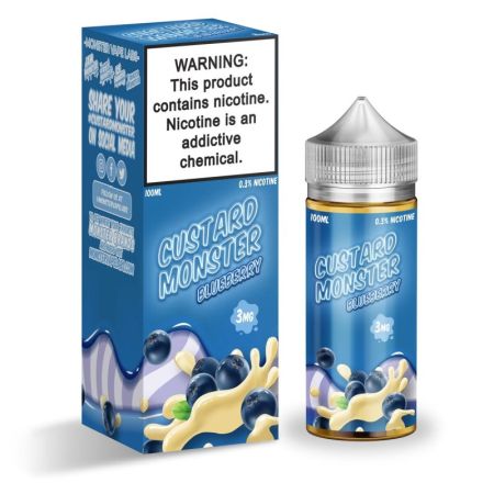 Custard Monster Blueberry Custard 100ML - Shop Shefa