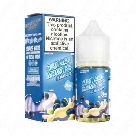 Custard Monster Blueberry Custard Salt 30ML - Shop Shefa