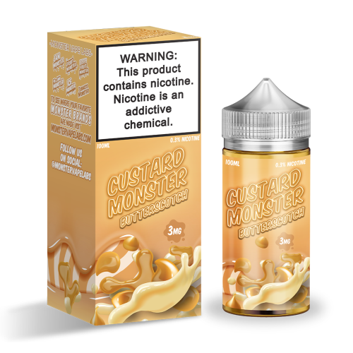 Custard Monster Butterscotch 100ML - Shop Shefa