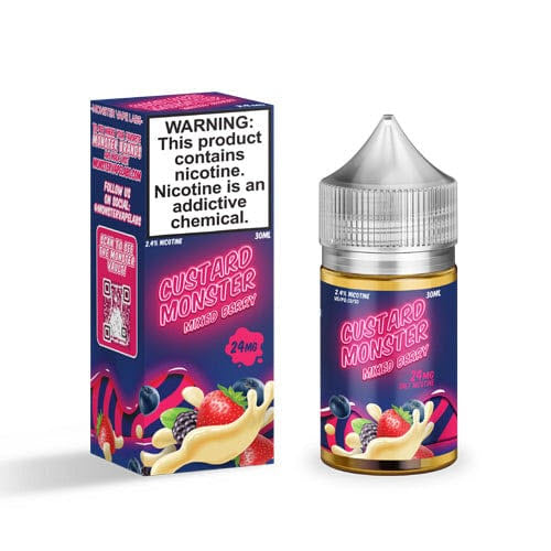 Custard Monster Mixed Berry Salt 30ML - Shop Shefa