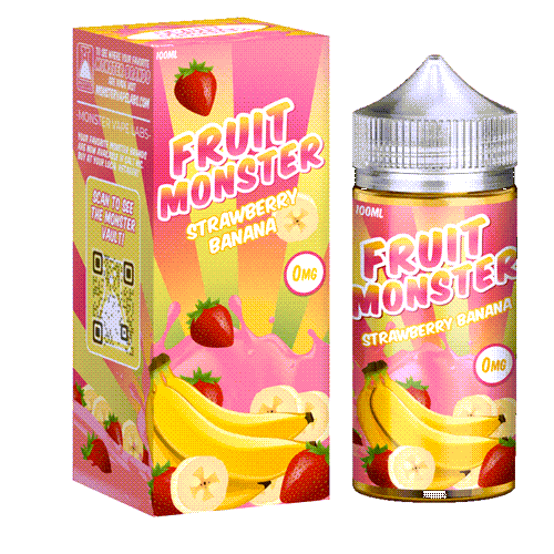Fruit Monster Strawberry Banana 100ML - Shop Shefa