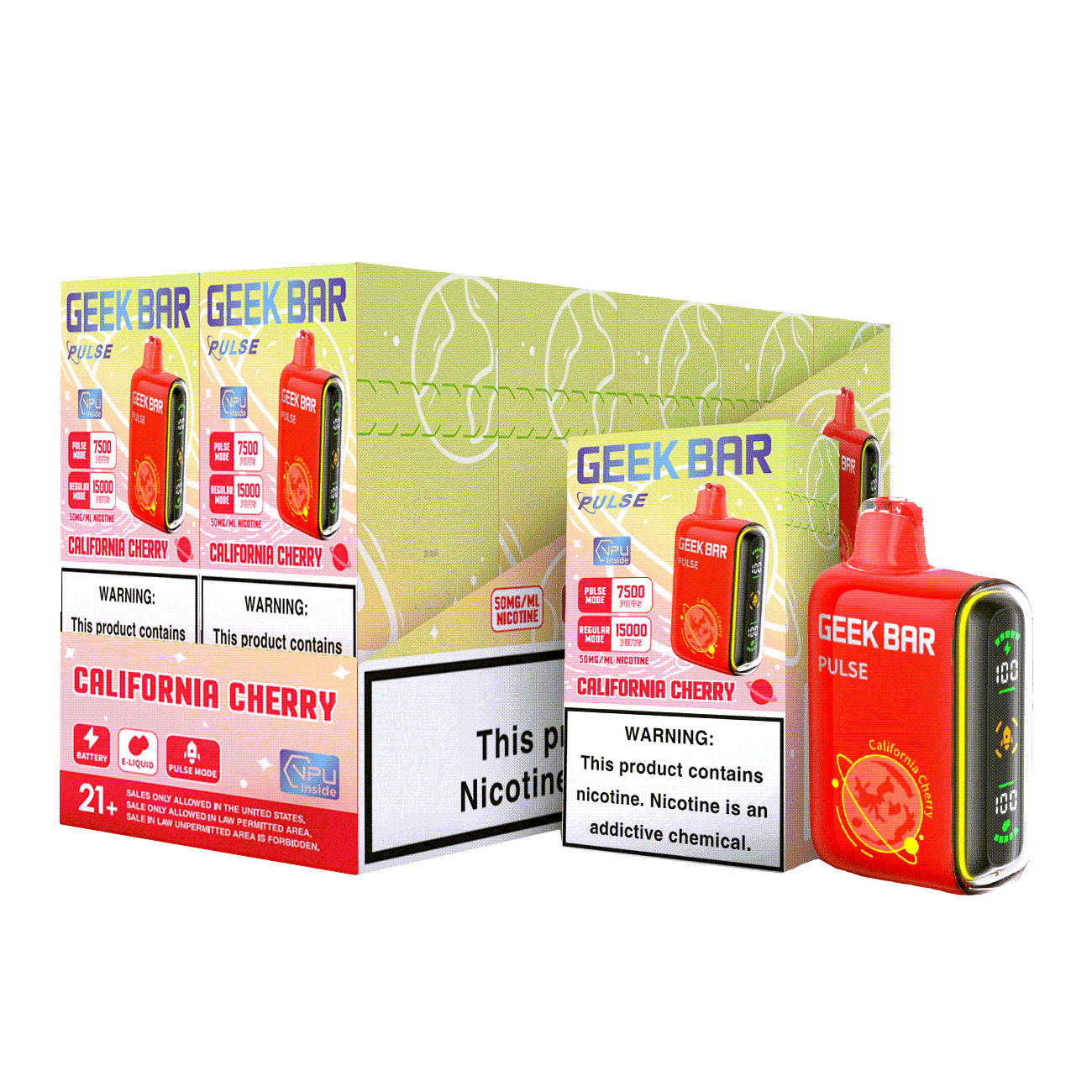Geek Bar Pulse 15000 Puffs Disposable Vape Device - 6PCS - Shop Shefa