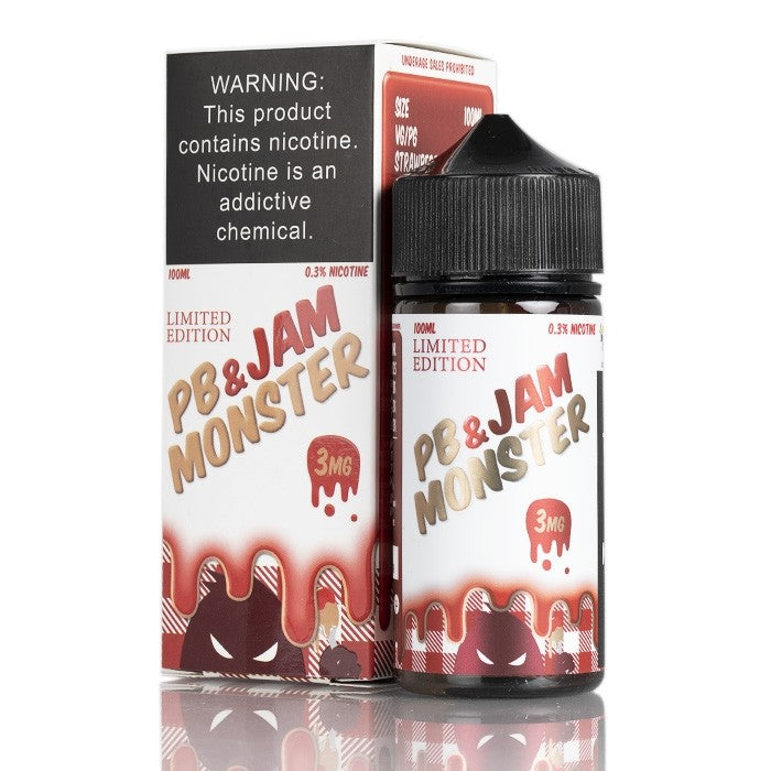 PB & Jam Monster Strawberry 100ML - Shop Shefa