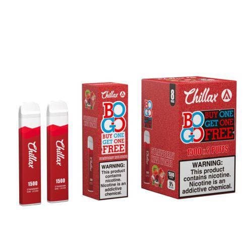 Chillax Disposable Vape Device - 1 Box - 5% / Strawberry Kiwi Lychee