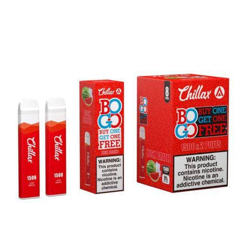 Chillax Disposable Vape Device - 1 Box - 2% / Lush Breeze