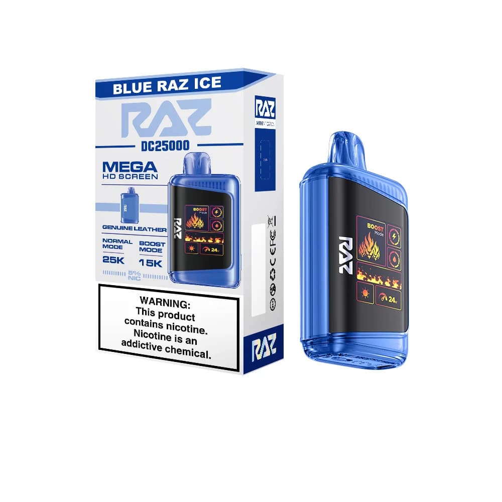 Raz DC25000 Disposable Vape Device - Blue Raz Ice