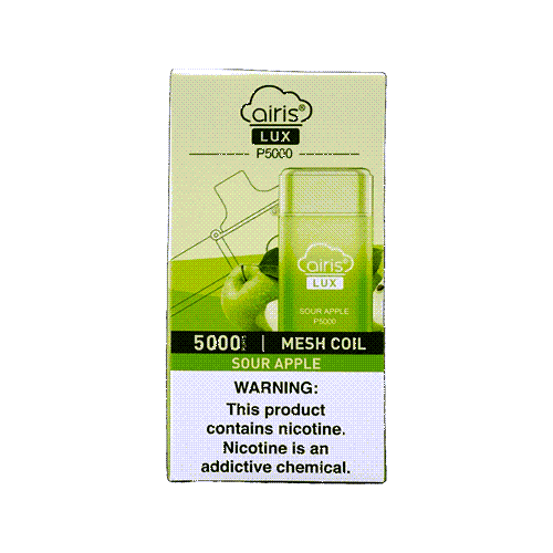 Airis LUX P5000 Disposable Vape Device - Sour Apple
