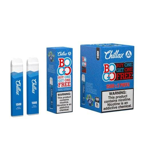 Chillax Disposable Vape Device - 1 Box - 5% / Fresh Blue Razz