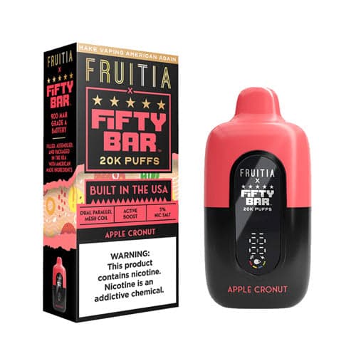 Fifty Bar x Fruitia 20K Disposable Vape Device - Apple Cronut
