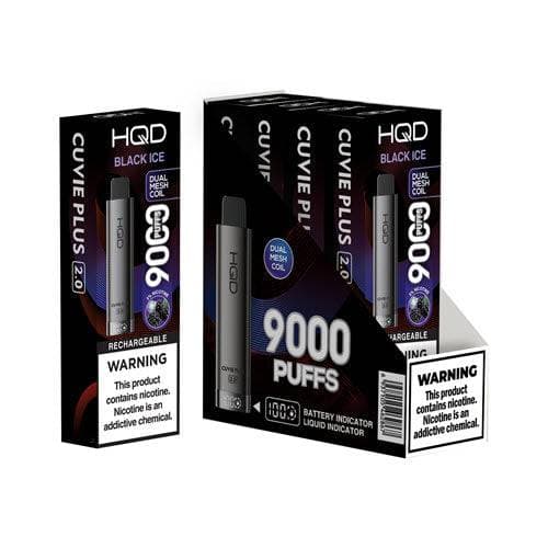 HQD Cuvie Plus 2.0 Disposable Vape Device - Black Ice