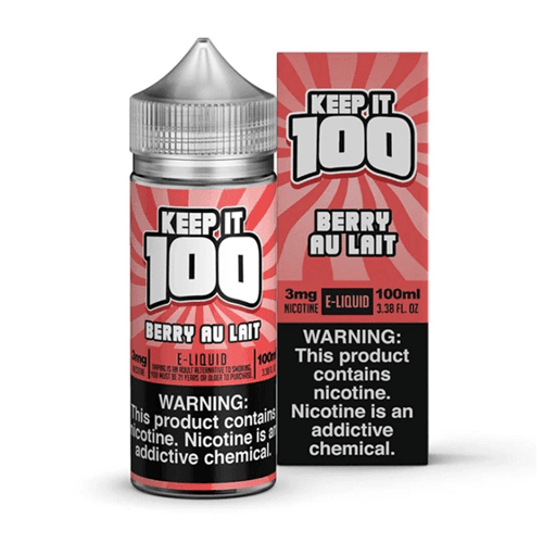 Keep it 100 Berry Au Lait (Strawberry Milk) 100ML