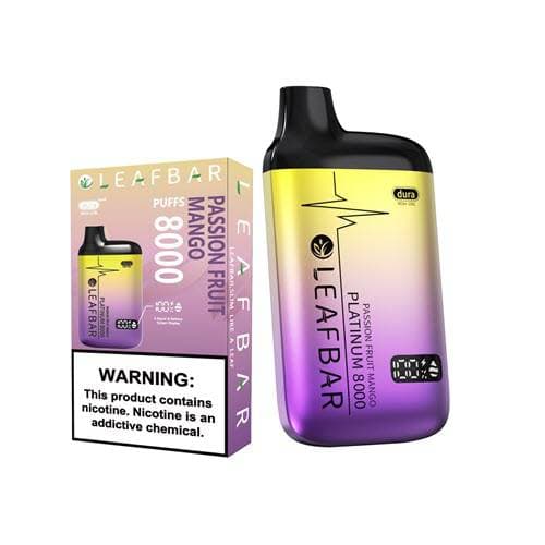 Leaf Bar Platinum 8000 Puffs Disposable Vape Device - Passion Fruit Mango
