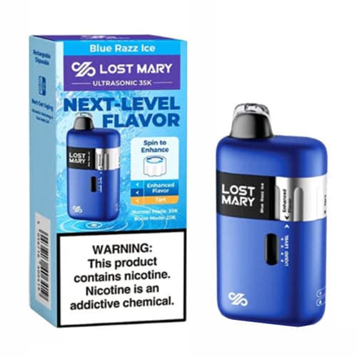 Lost Mary Ultrasonic 35K Disposable Vape Device - Blue Razz Ice