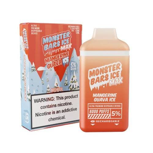 Monster Bars MAX Disposable Vape Device by Jam Monster - Frozen Mangerine Guava ICE