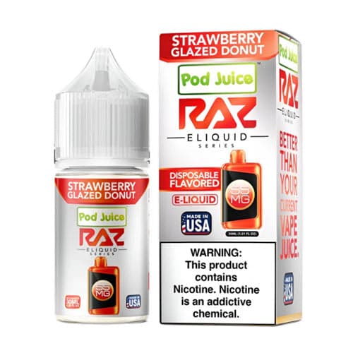 Pod Juice x Raz Strawberry Glazed Donut Salt 30ML