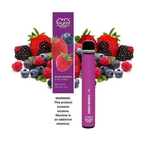 Puff Plus Disposable Vape Device - Mixed Berries