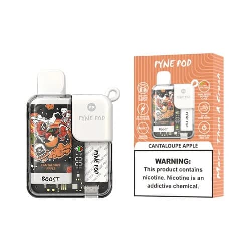 Pyne Pod Boost 8500 Puffs Disposable Vape Device - Cantaloupe Apple