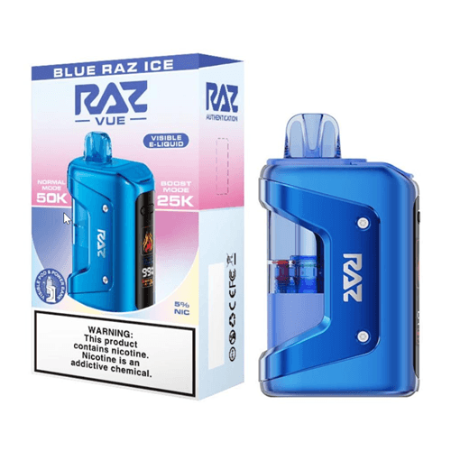 Raz Vue 50K Disposable Vape Kit - Blue Raz Ice