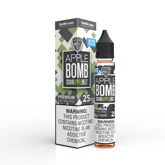 VGOD Iced Apple Bomb Salt 30ML - Shop Shefa