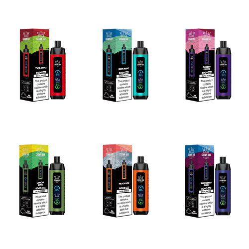 Crown Bar Pro 8000 Puffs Disposable Vape Device - 3PCS - Shop Shefa