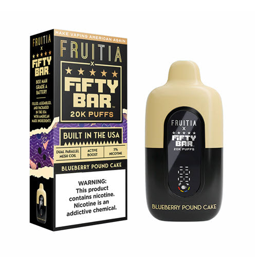 Fifty Bar x Fruitia 20000 Puffs Disposable Vape Device - Shop Shefa