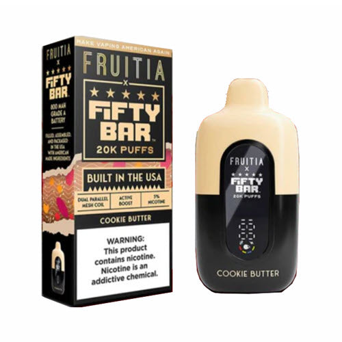 Fifty Bar x Fruitia 20000 Puffs Disposable Vape Device - Shop Shefa