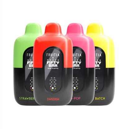 Fifty Bar x Fruitia 20000 Puffs Disposable Vape Device - Shop Shefa