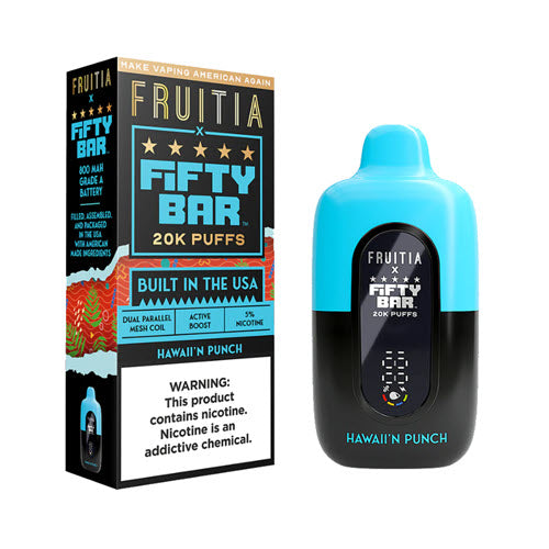 Fifty Bar x Fruitia 20000 Puffs Disposable Vape Device - Shop Shefa