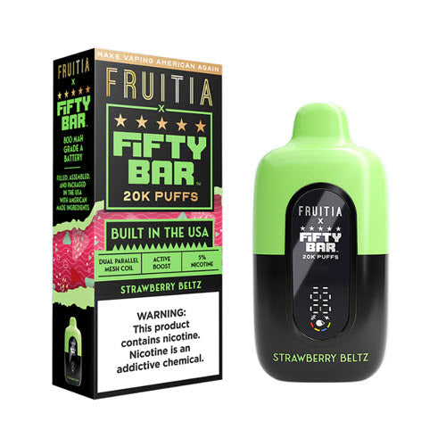 Fifty Bar x Fruitia 20000 Puffs Disposable Vape Device - Shop Shefa