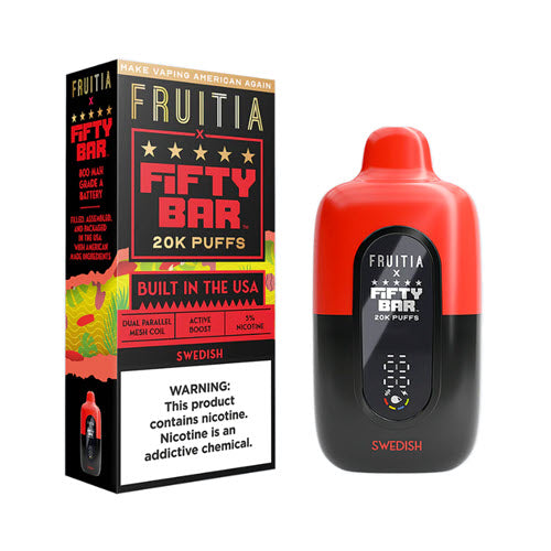 Fifty Bar x Fruitia 20000 Puffs Disposable Vape Device - Shop Shefa