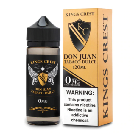 Kings Crest Don Juan Tabaco Dulce 120ML - Shop Shefa