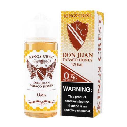 Kings Crest Don Juan Tobaco Honey 120ML - Shop Shefa