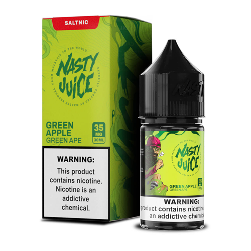 Nasty Juice Salt Green Apple Green Ape 30ML - Shop Shefa