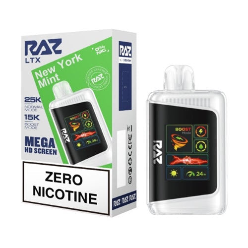 Raz DC25000 0% ZERO Disposable Vape Device - 10PCS - Shop Shefa